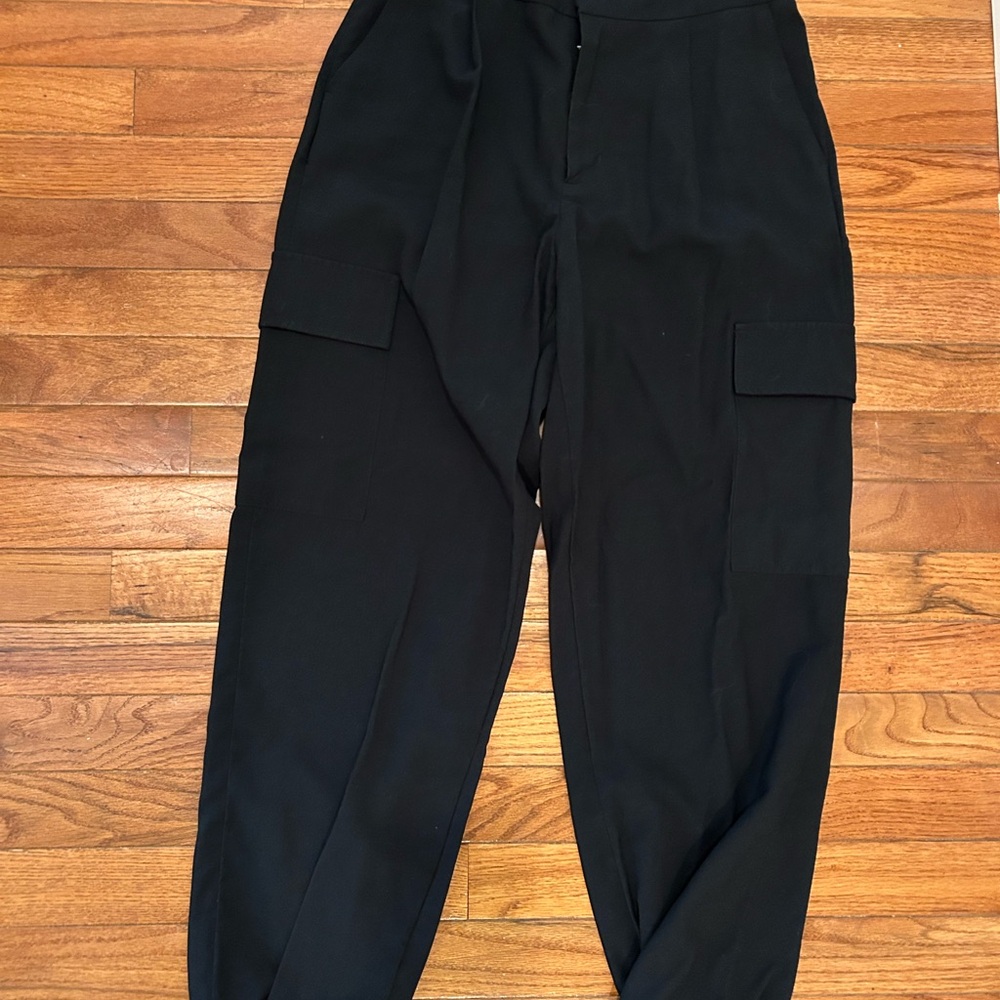 a new day Black Trousers Relaxed Fit